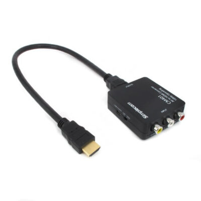 NNEDSZ CM401 Composite AV CVBS 3RCA to HDMI Video Converter 1080p Upscaling