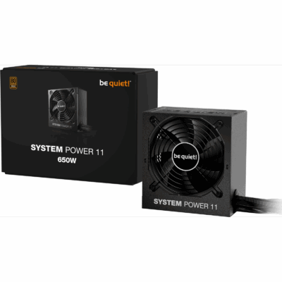 be quiet! System Power 11 650W захранващ блок 20+4 pin ATX ATX Черен (BP011EU)